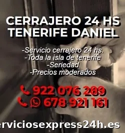 Cerrajero Urgente 24 Horas Tenerife - Daniel