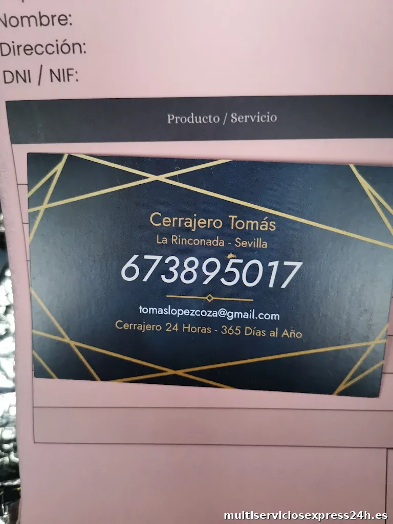 Cerrajero Tomas La Rinconada
