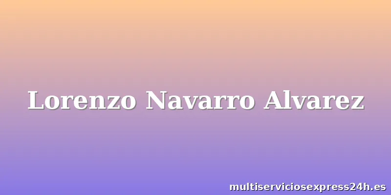 Lorenzo Navarro Alvarez
