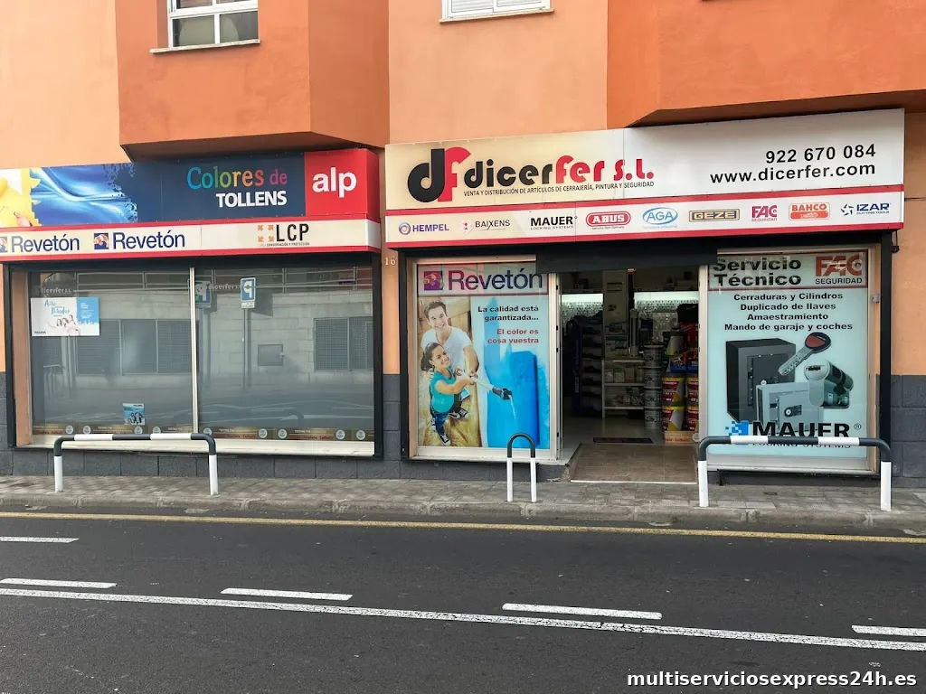 Dicerfer, Cerrajería y Tienda de Pinturas