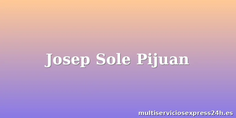Josep Sole Pijuan